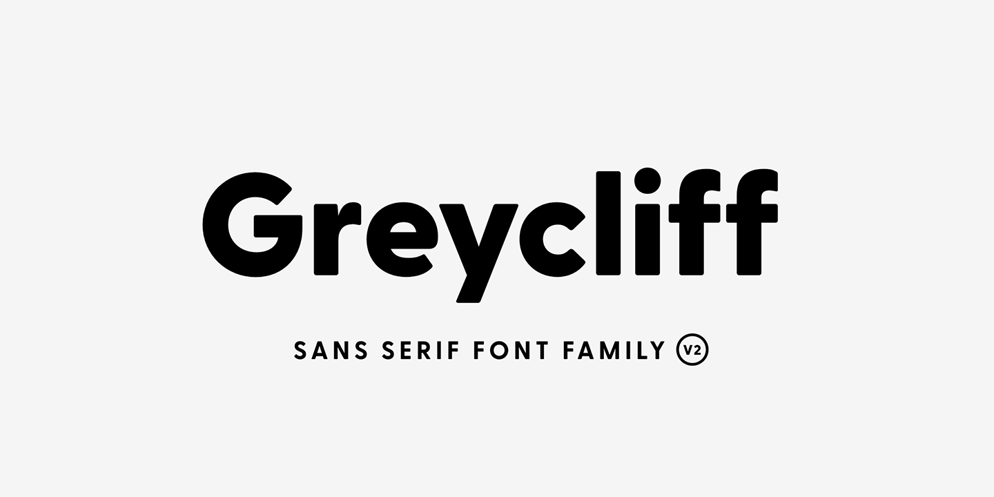 Пример шрифта Greycliff CF #1